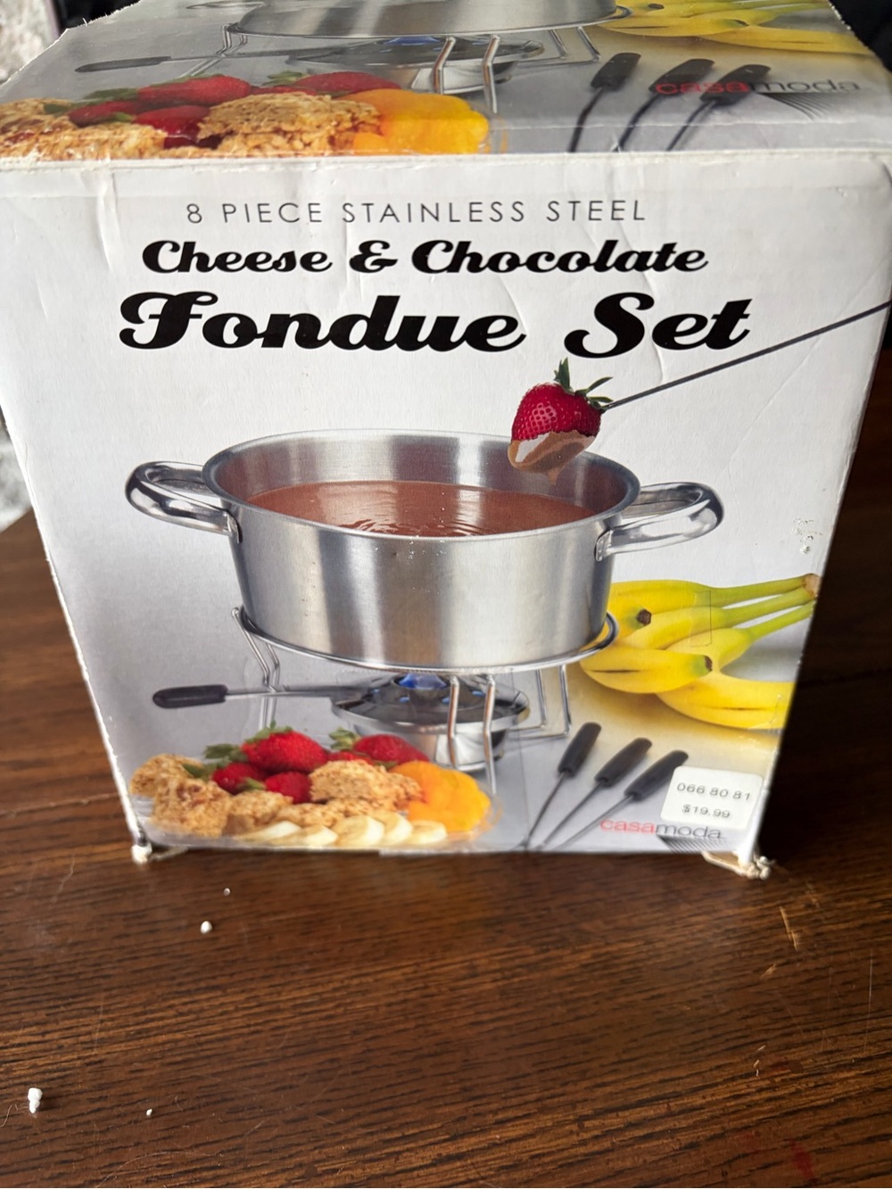 Cheese & Chocolate Fondue Set - Stainless Steel